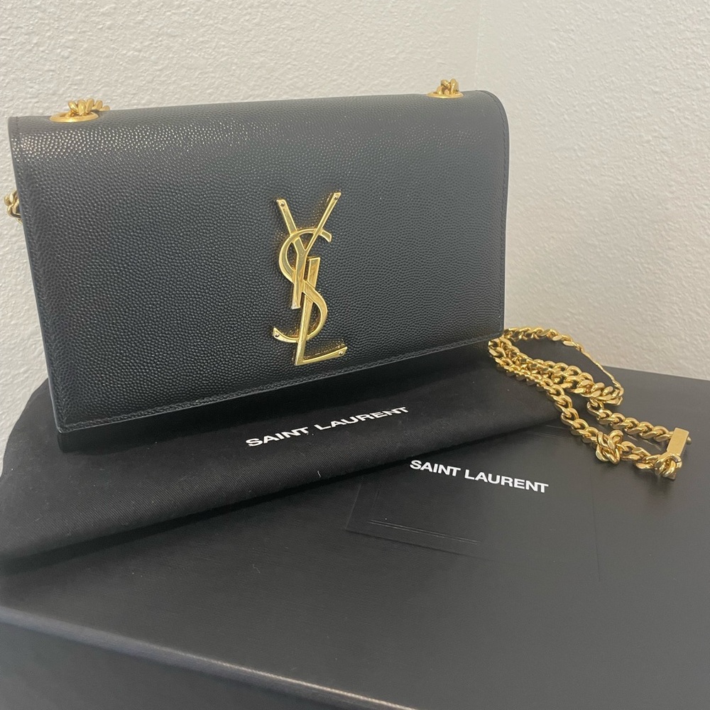 Saint Laurent Kate Small Leather Crossbody- gold hardware- box/dust bag included - Picture 2 of 7